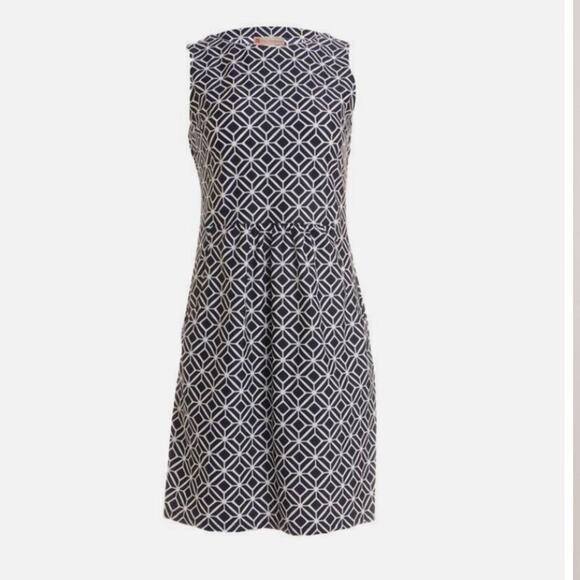 JUDE CONNALLY MARY PAT DRESS - STAR LATTICE NAVY - Picture 3 of 9